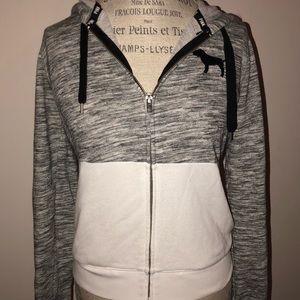 Pink Victoria’s Secret zip up hoodie